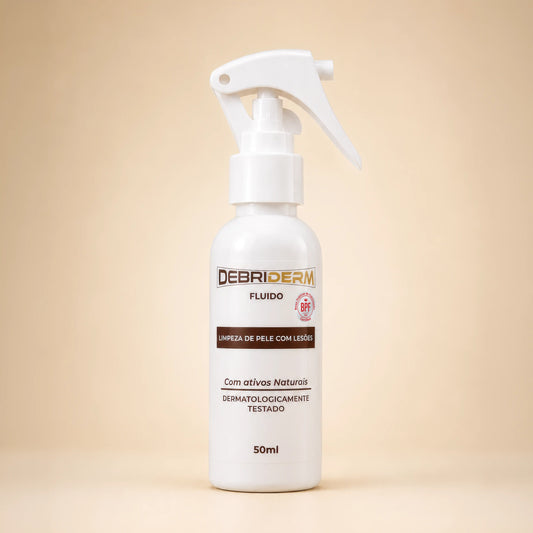 Debriderm Fluído 50ml - Limpeza De Pele Com Lesões